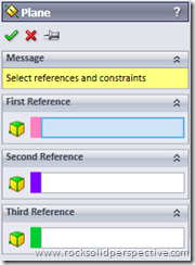 solidworks 2010 plane interface