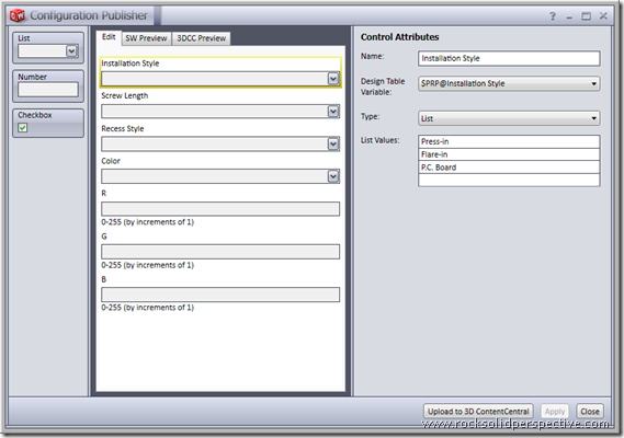 building configuration publisher