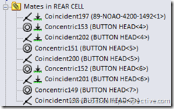 mates in feature manager