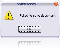 failed to save
