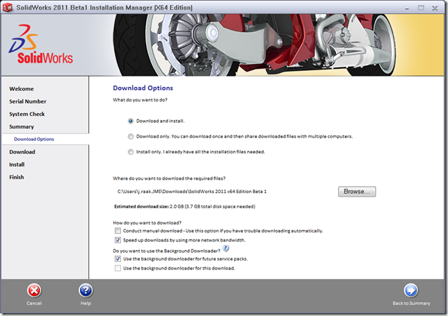swim background downloader
