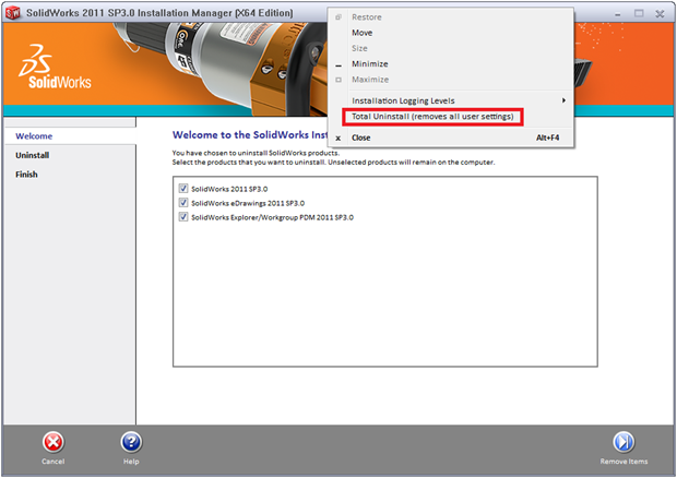 total uninstall