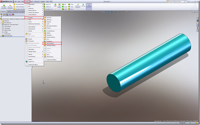 Insert - Surface - Mid Surface