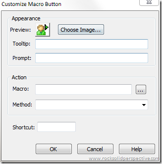 Macro Button Dialog